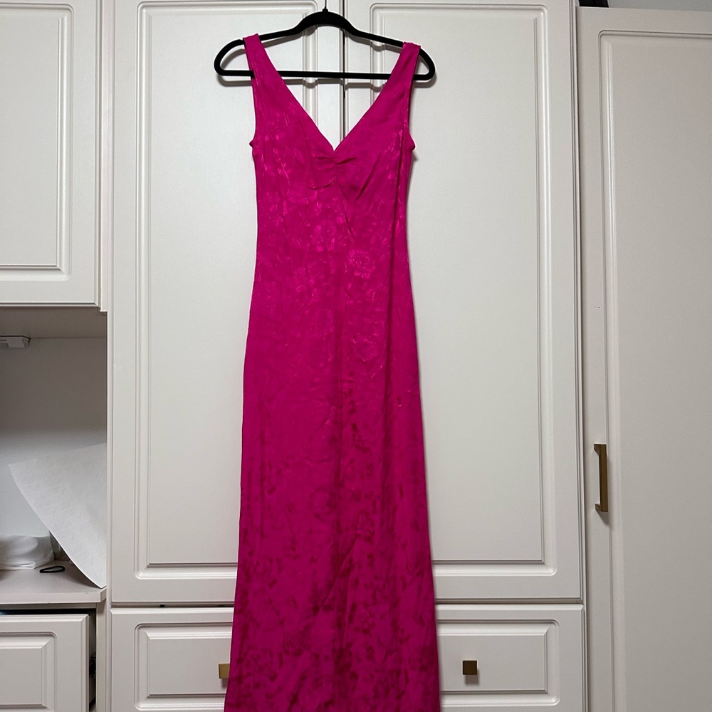 Staud Pink Setter Maxi Dress